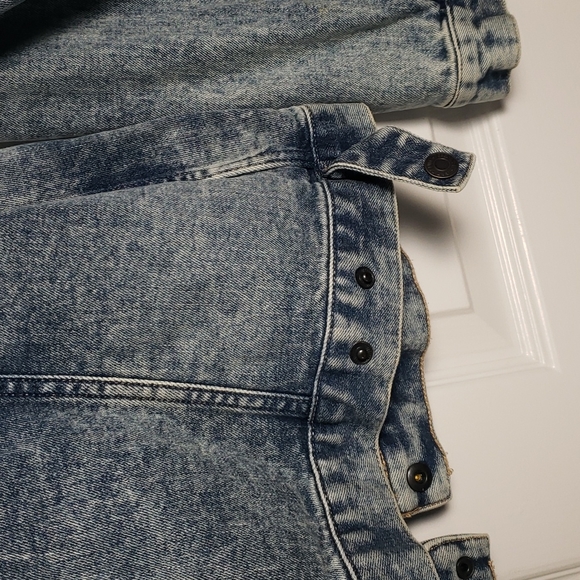 GAP Denim Jacket Contrasting Sherpa Spread Collar - Picture 14 of 14